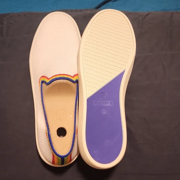 NWTs Rothy's White Rainbow 🌈 size 10.5 - Picture 4 of 9